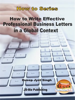 cover image of How to Write Effective and Professional Business Letters in a Global Context